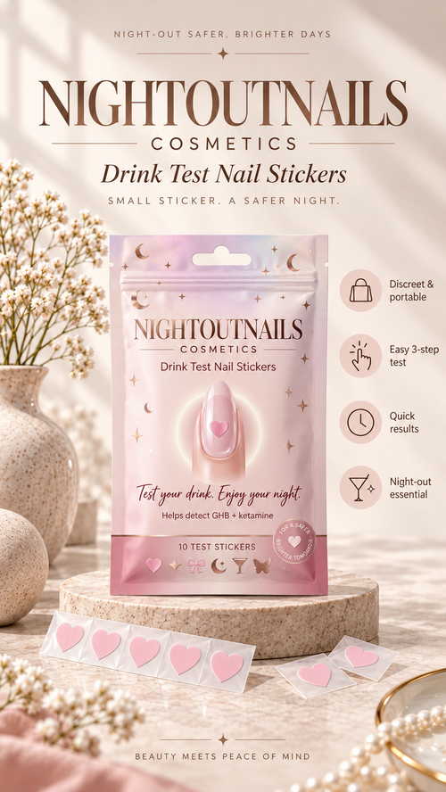 Night Nail Drink Testing Sticker