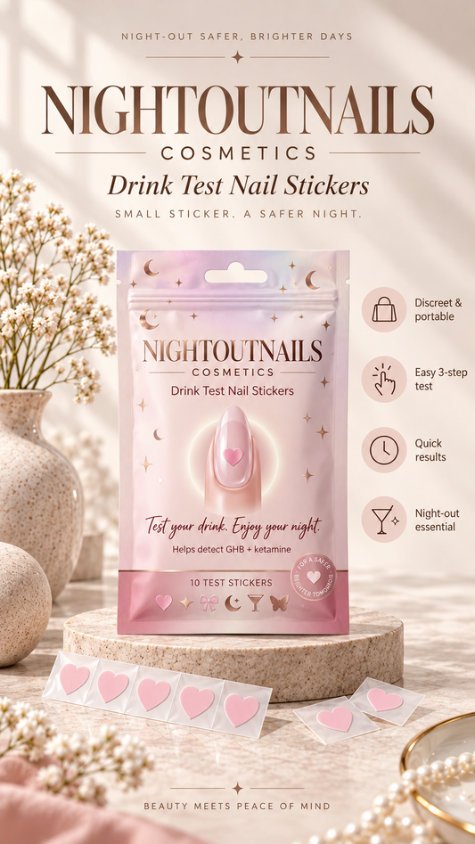 Night Nail Drink Testing Sticker